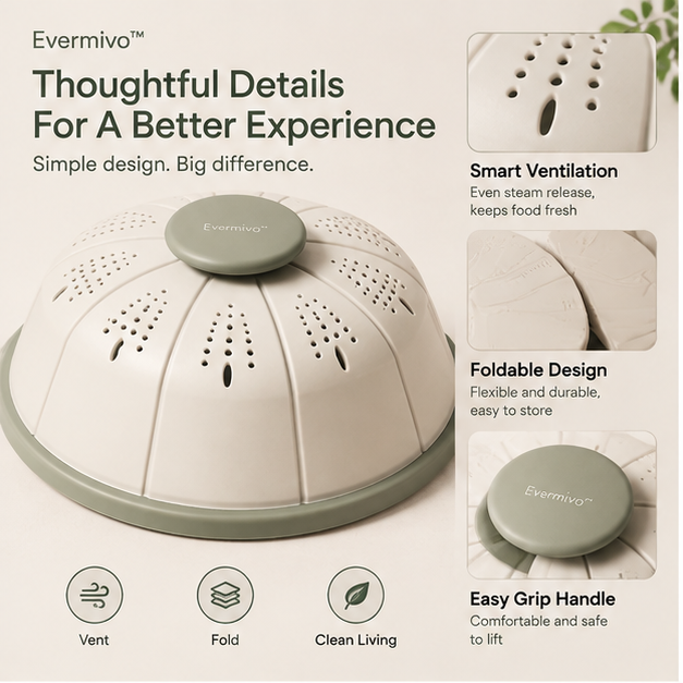 Evermivo™ FoldGuard Microwave Cover