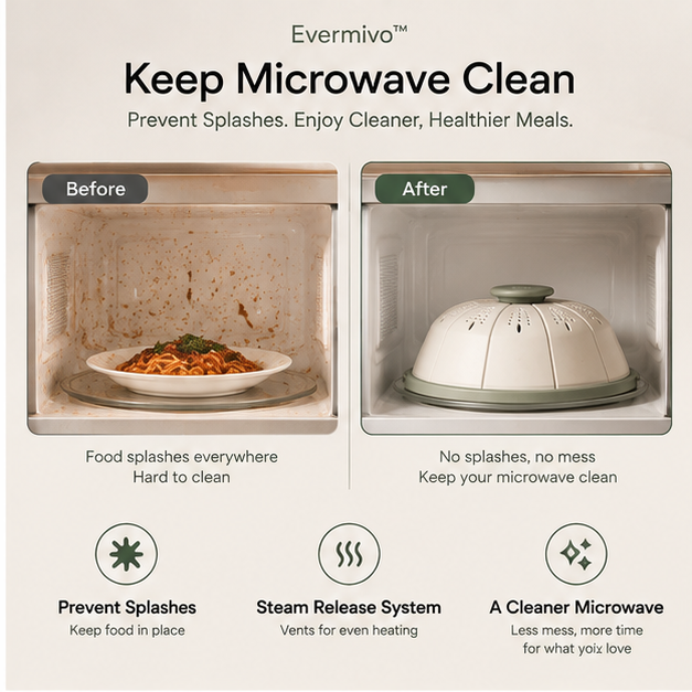 Evermivo™ FoldGuard Microwave Cover