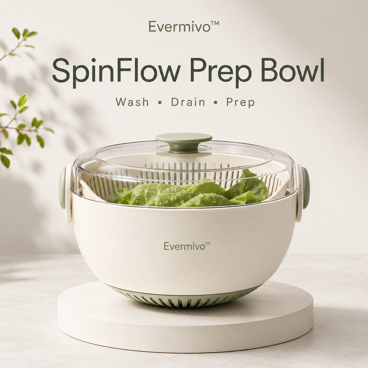 Evermivo™ SpinFlow Prep Bowl