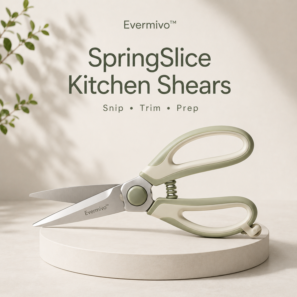 Evermivo™ SpringSlice Kitchen Shears