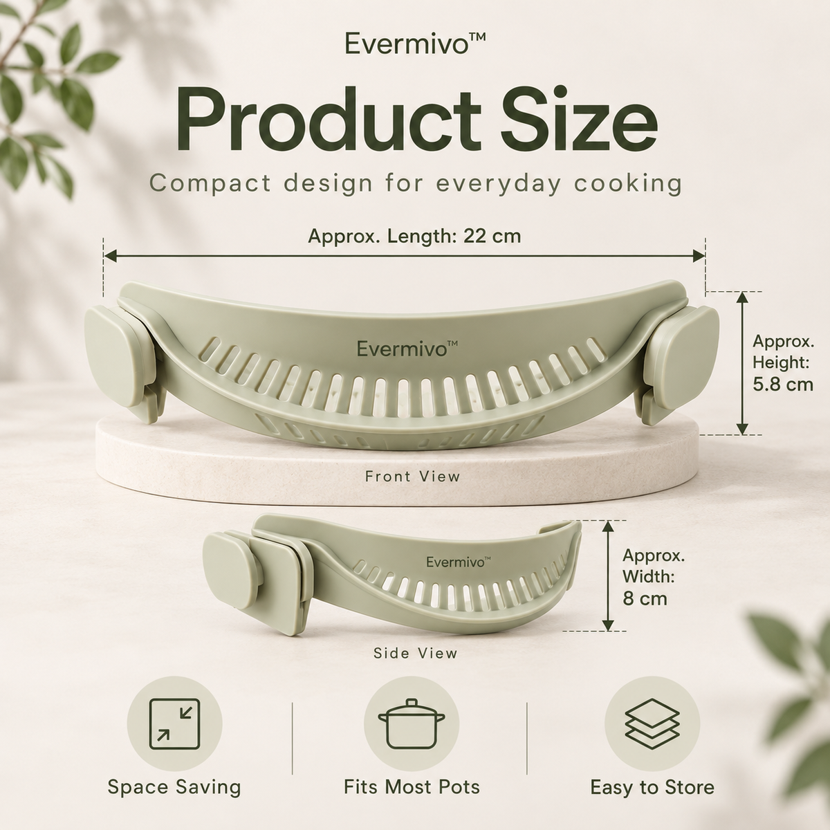 Evermivo™ ClipDrain Pot Strainer