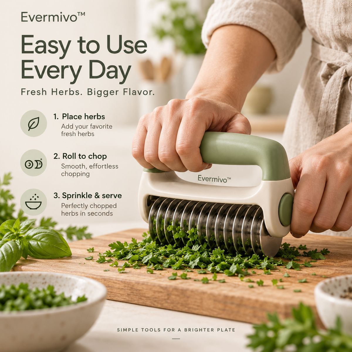 Evermivo™ HerbGlide Rolling Chopper