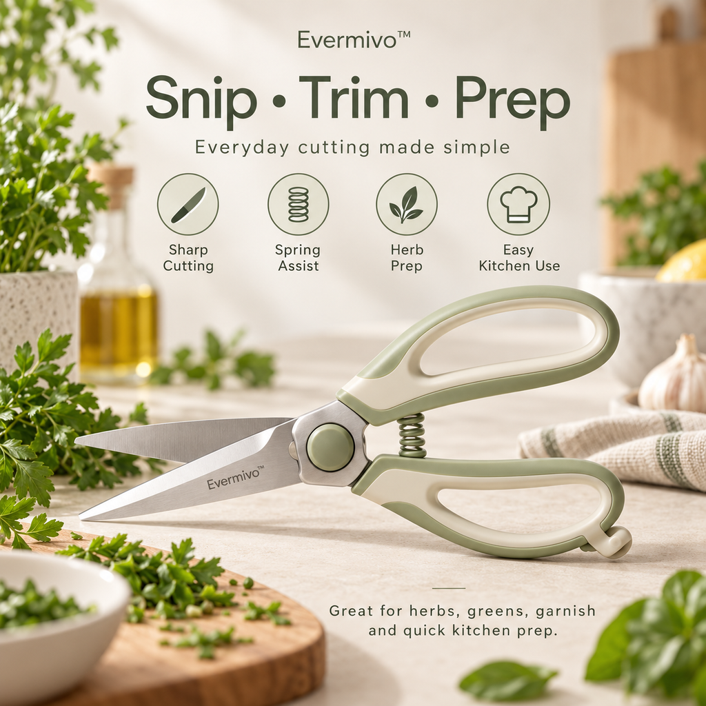 Evermivo™ SpringSlice Kitchen Shears