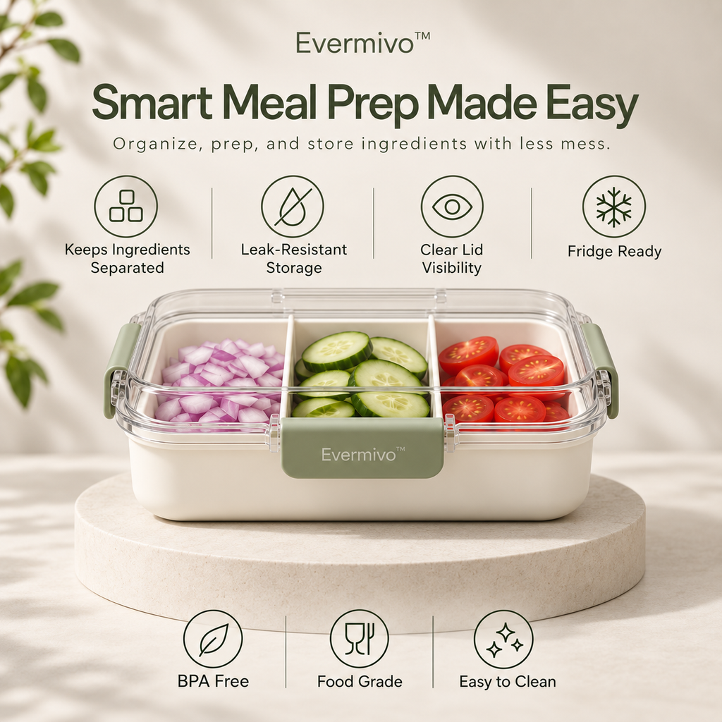 Evermivo™ FreshGrid Prep Container