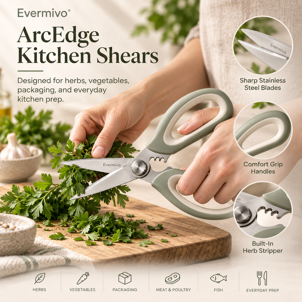 Evermivo™ ArcEdge Kitchen Shears