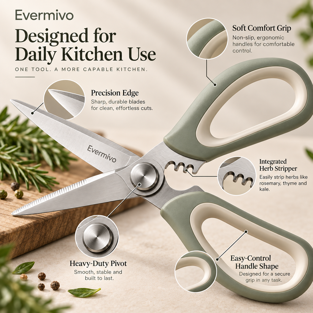 Evermivo™ ArcEdge Kitchen Shears