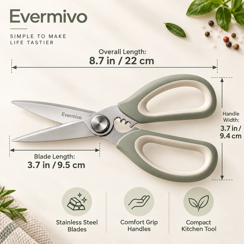 Evermivo™ ArcEdge Kitchen Shears