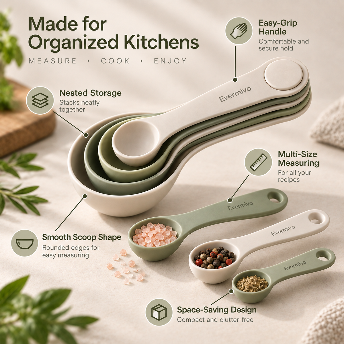 Evermivo™ NestMeasure Spoon Set