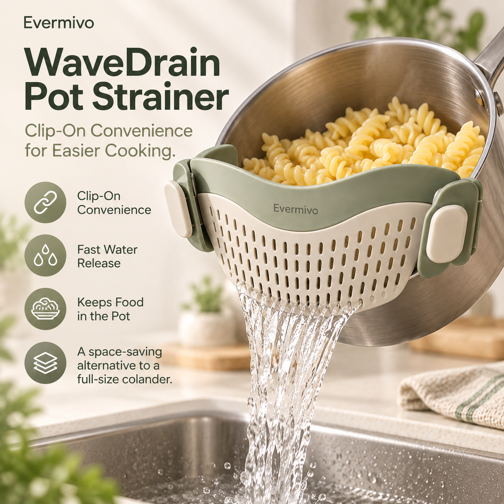 Evermivo™ WaveDrain Pot Strainer