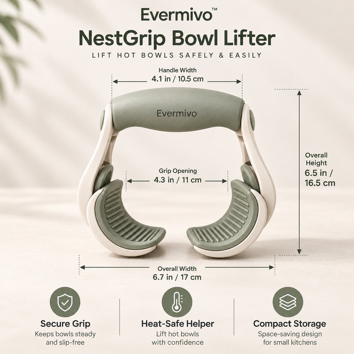 Evermivo™ NestGrip Bowl Lifter